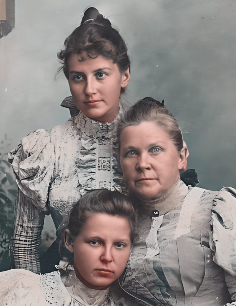 Bertha, Anna and Grace Spafford